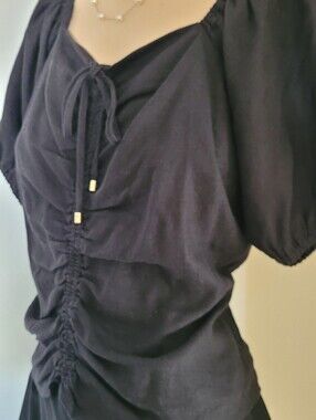 MK Linen Peasant Blouse